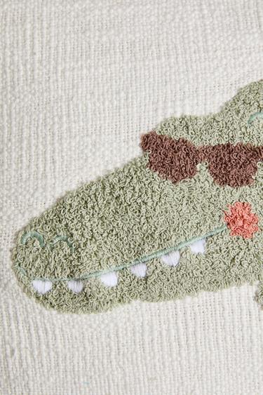HOUSSE DE COUSSIN ENFANT TUFTING CROCODILE - Multicolore de Zara - Image 2