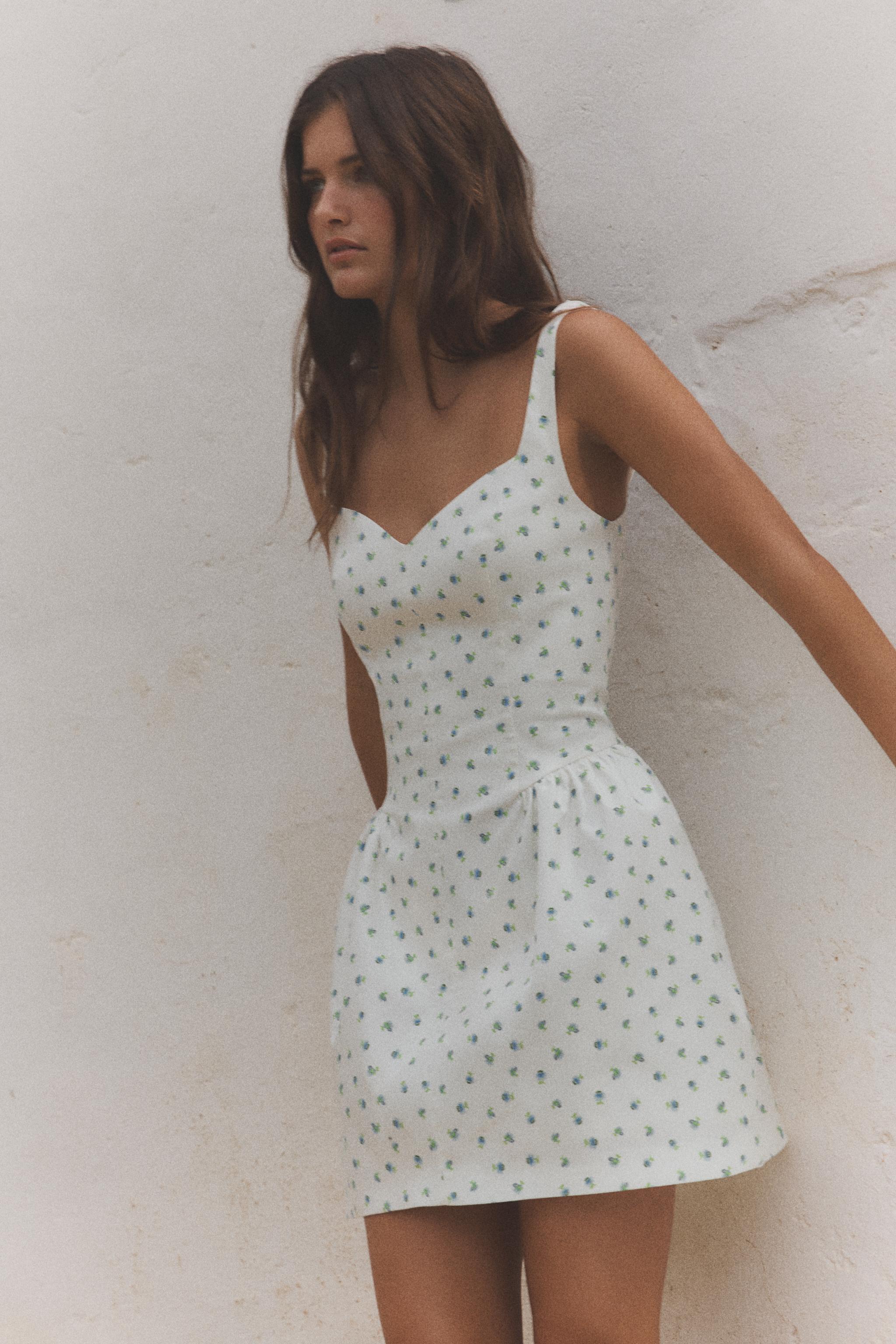FLORAL PRINT VOLUME DRESS