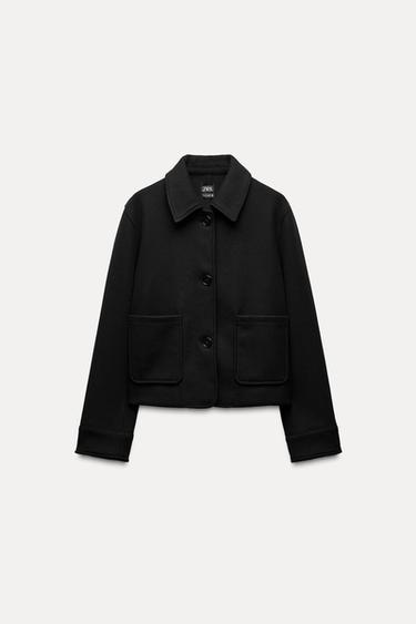 CHAQUETA SOFT BOLSILLOS - Negro de Zara
