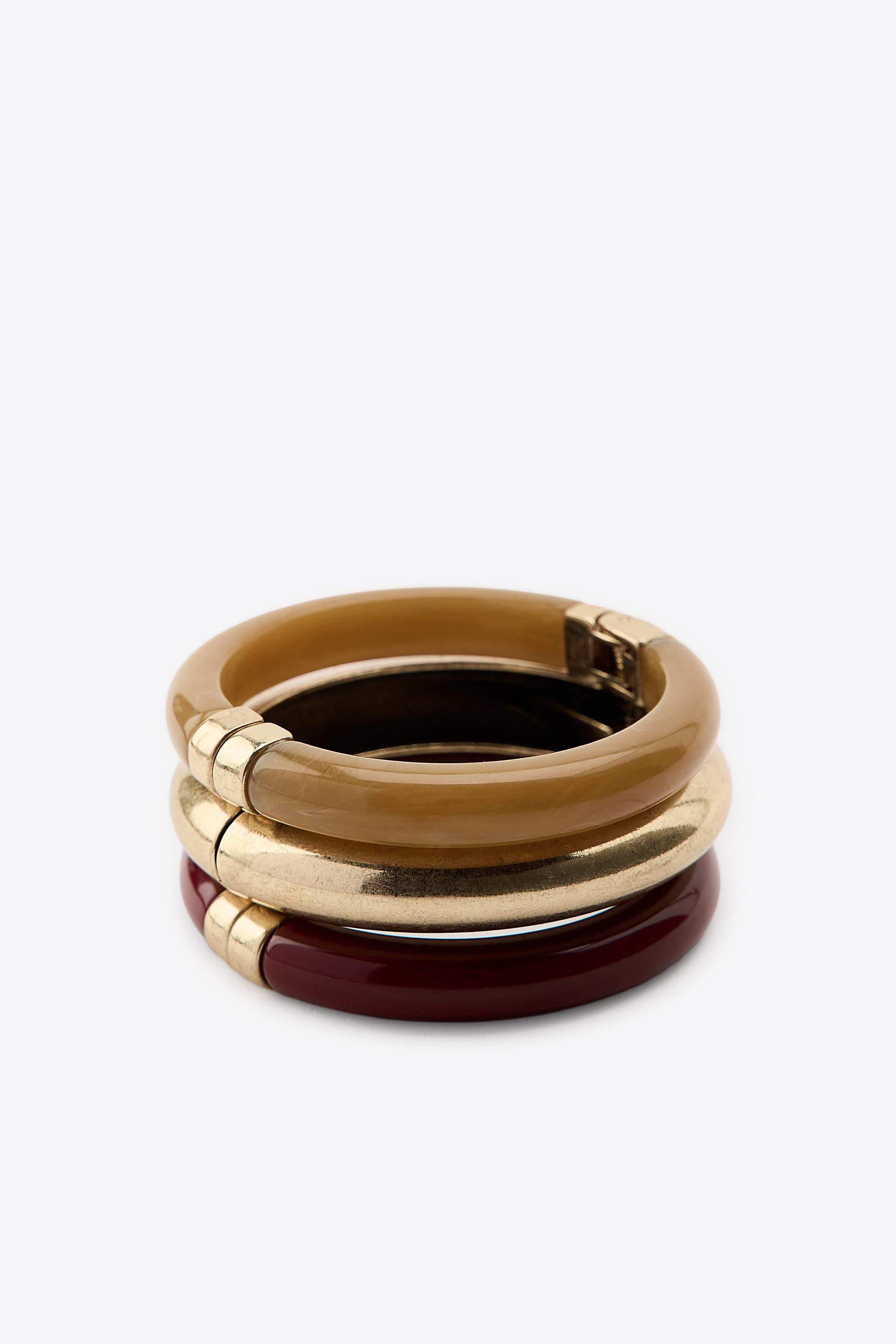 LOT DE 3 BRACELETS EN RÉSINE
