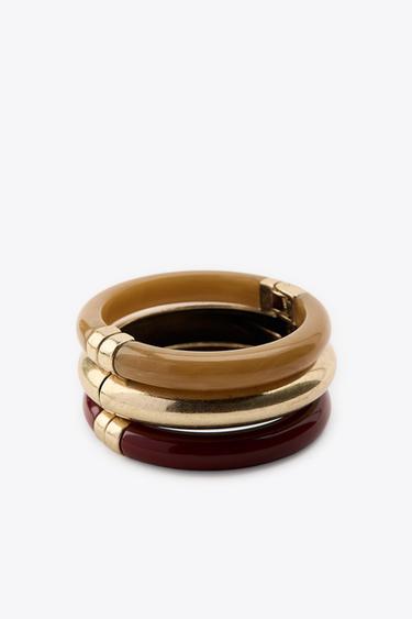 PACK OF 3 RESIN BRACELETS - Multicoloured by Zara - Image 2