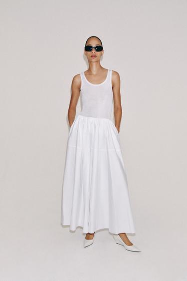 ОБЪЕМНАЯ ЮБКА — ZW COLLECTION — БЕЛЫЙ от Zara