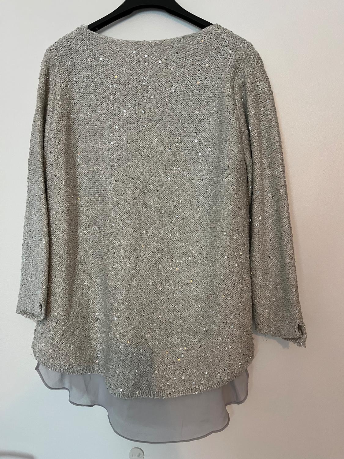 PULL GRIS À PAILLETTES - Image 2