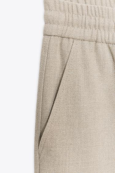 CUFFED HEM TROUSERS - Sand / Marl by Zara - Image 5
