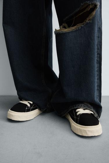 TENNIS EN TISSU VOLUME - Noir de Zara - Image 1