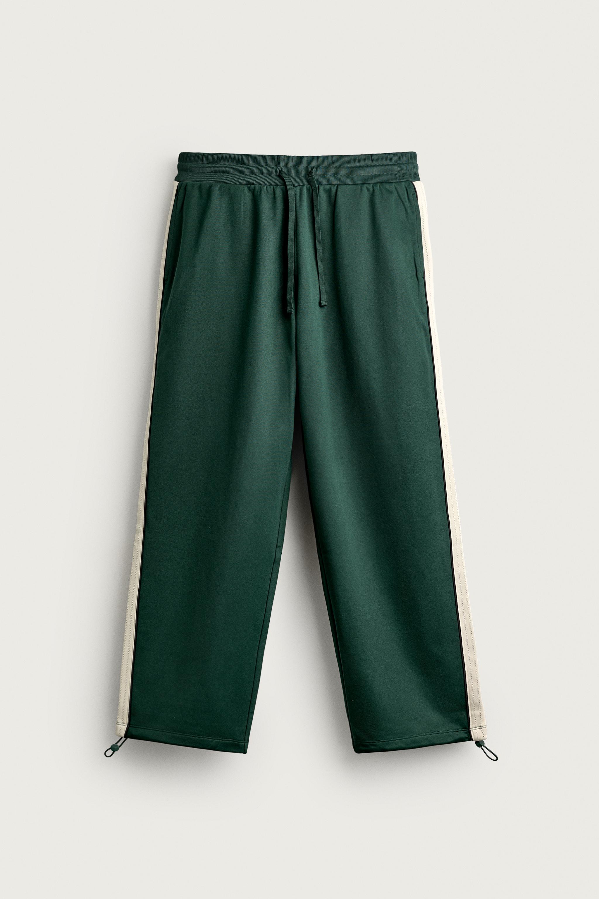 RETRO CONTRAST-STRIPE TRACK PANTS