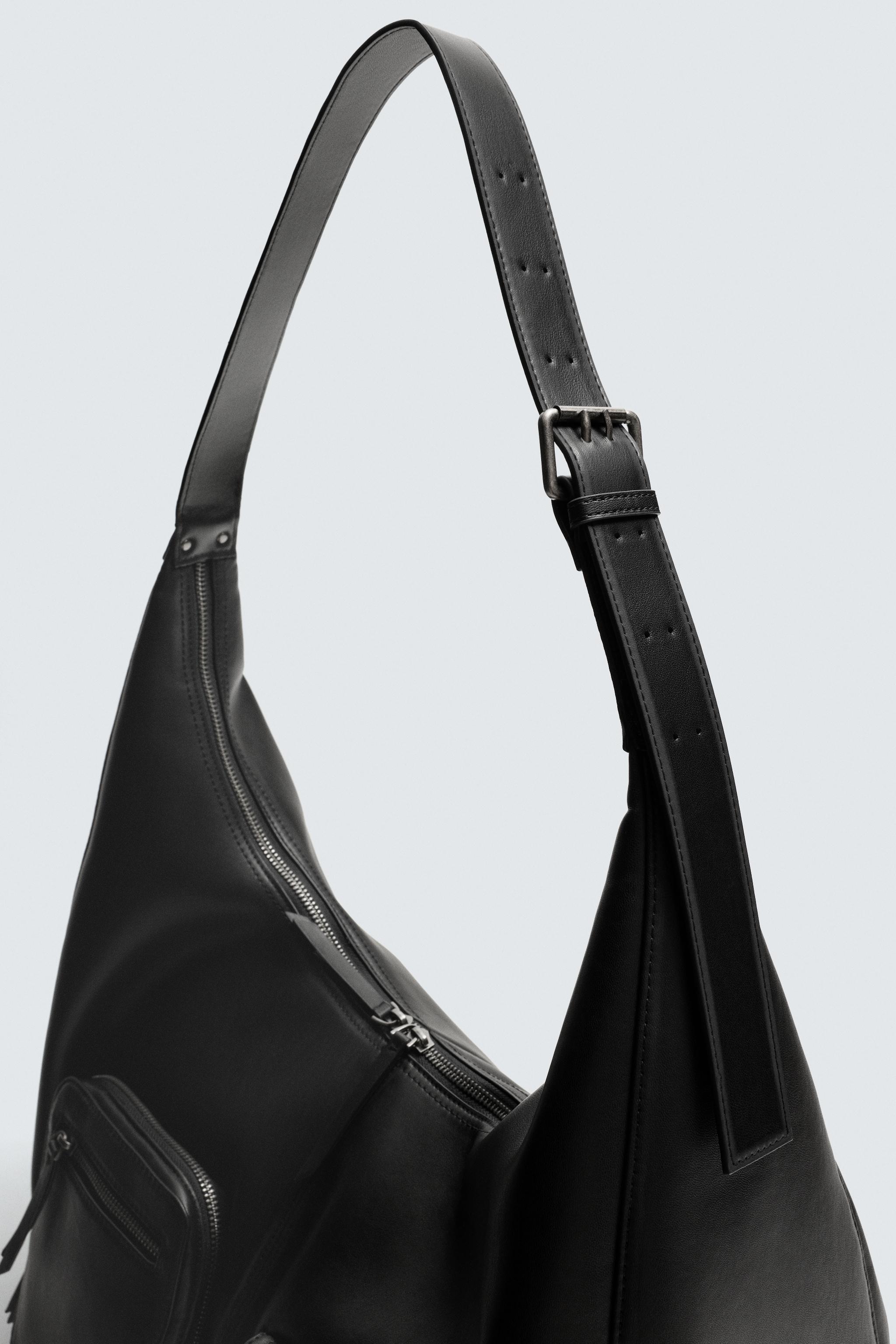 MULTI-POCKET SHOULDER BAG - Black | ZARA United States