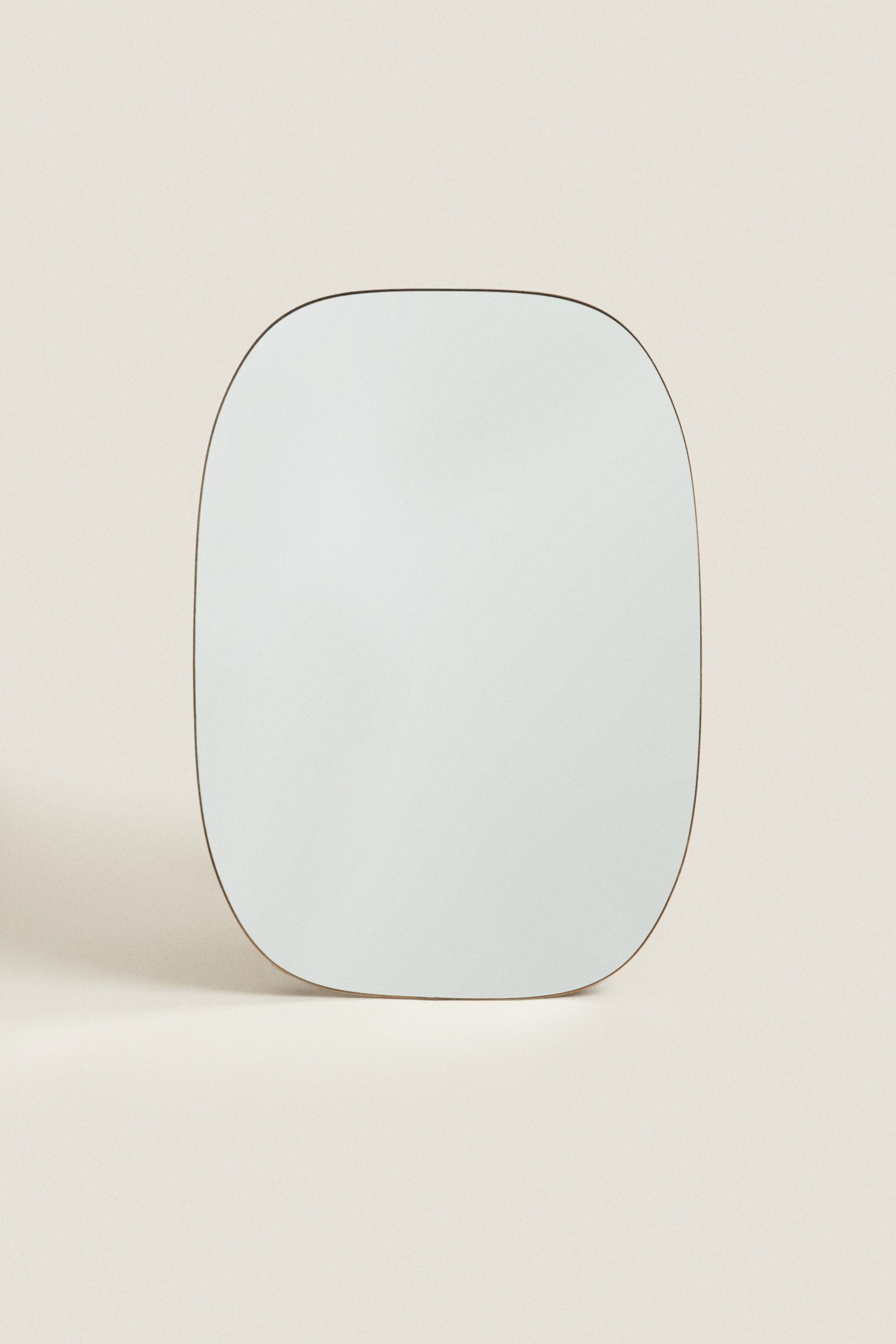 WALL MIRROR WITH ROUND FRAME Golden ZARA Canada