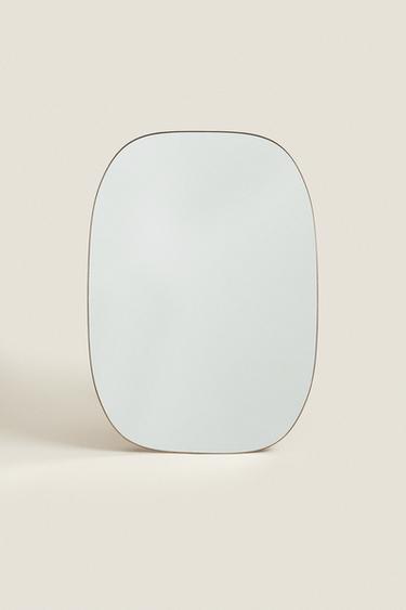 WANDSPIEGEL MET RONDE LIJST - Goudgeel van Zara