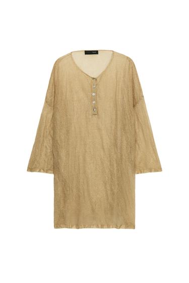 JERSEY PUNTO FINO - Dorado de Zara