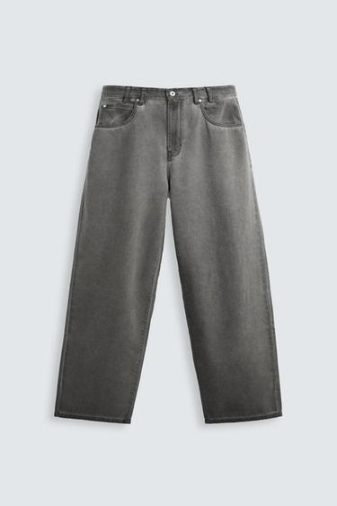 BALLOON FIT JEANS - Grey by Zara