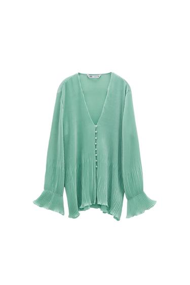 FINE PLEATED BLOUSE
