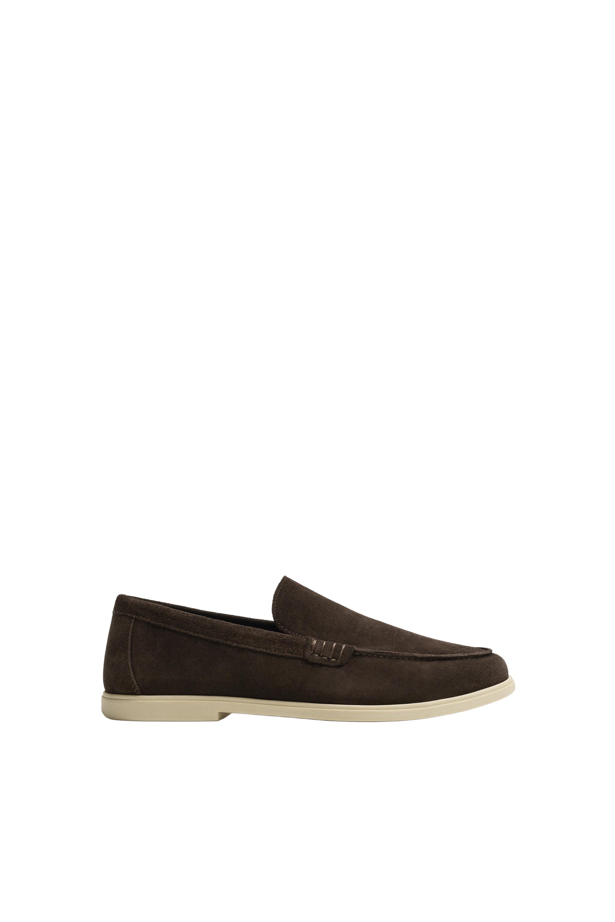 MOCASINI CASUAL DIN PIELE - Ciocolatiu | ZARA România