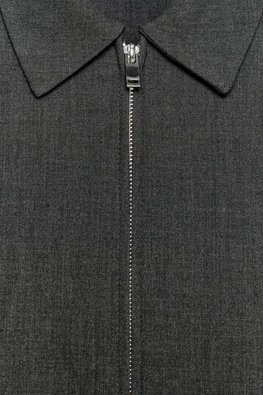 CROPPED JACKET - FROSTED GRAY by Zara - Image 5
