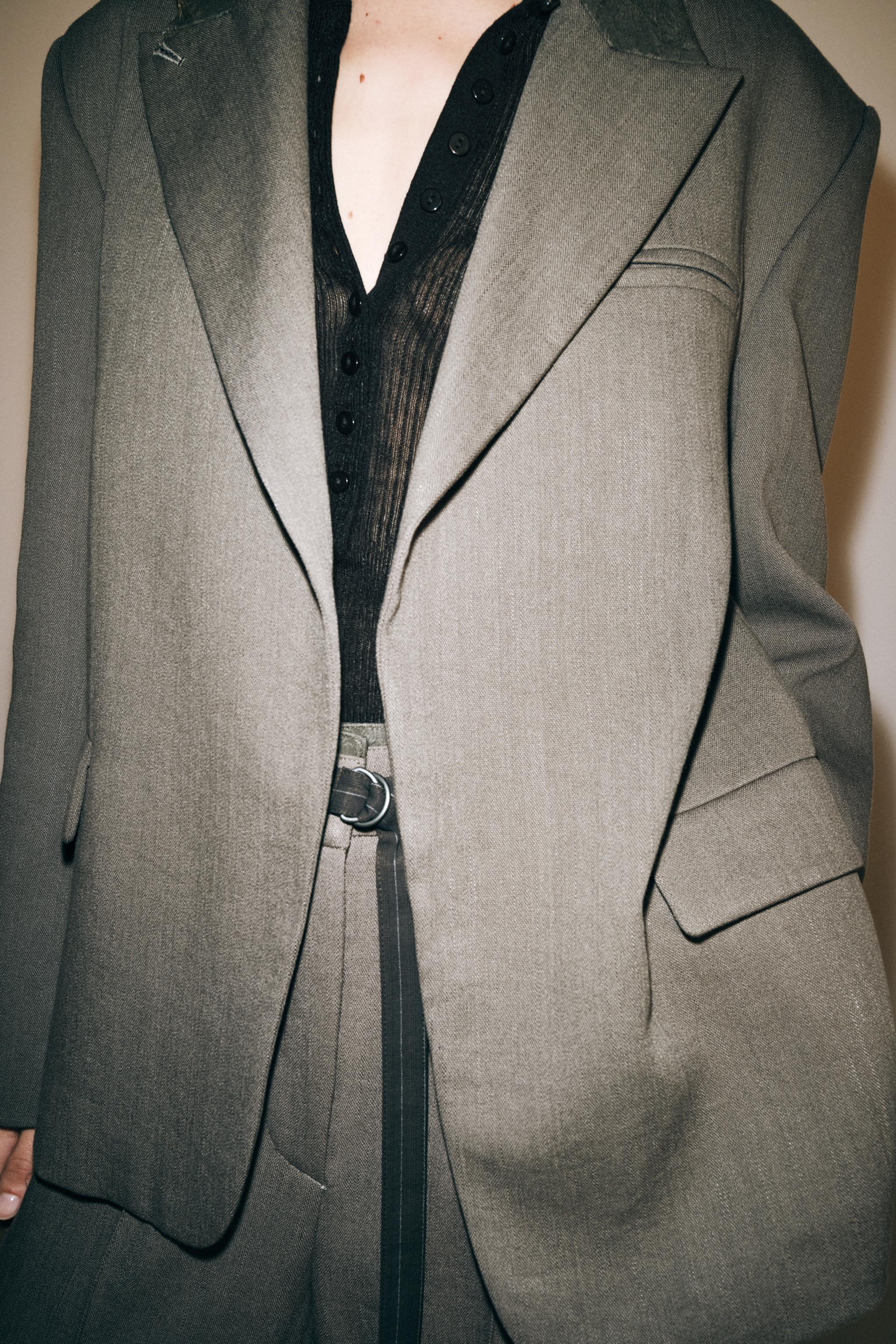 Zw Collection Contrast Collar Blazer by Zara
