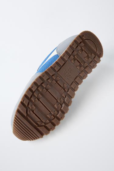 BASKETS DE SPORT COMBINÉES - Bleu de Zara - Image 7