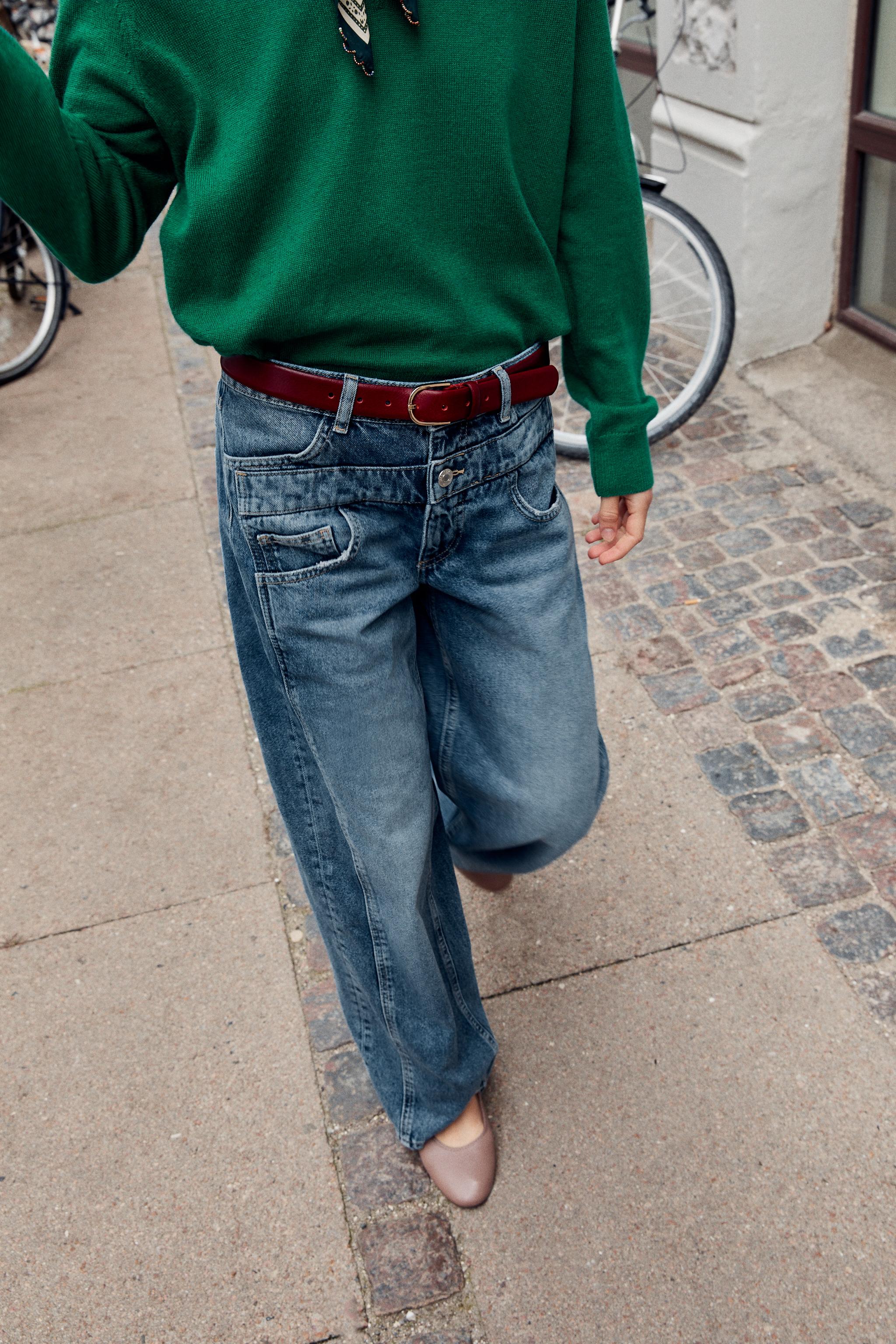JEAN Z1975 À JAMBES LARGES TAILLE DOUBLE