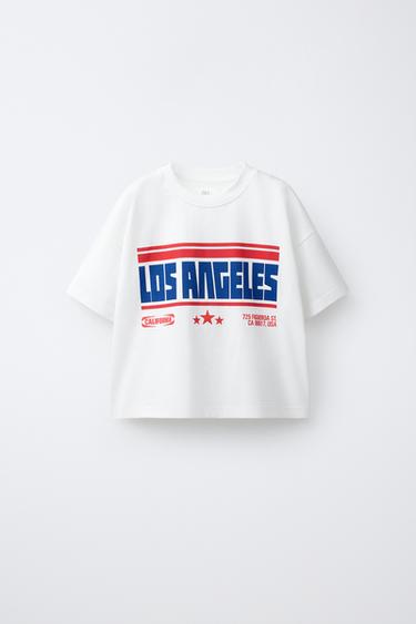 TRIČKO S NÁPISEM MĚSTA - Bílá od Zara - Obrázek 0