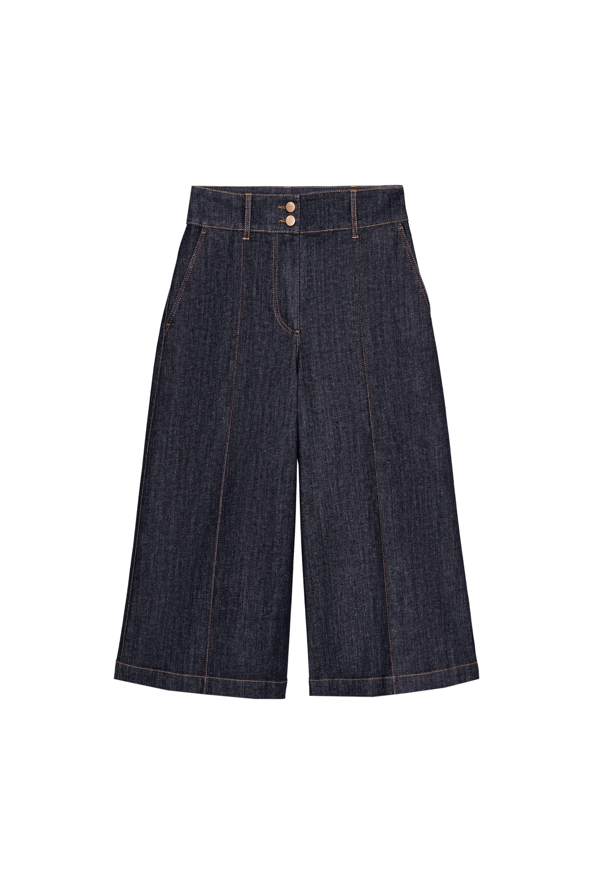 Z1975 ロング丈デニムバミューダパンツ - ブルー | ZARA Japan / 日本