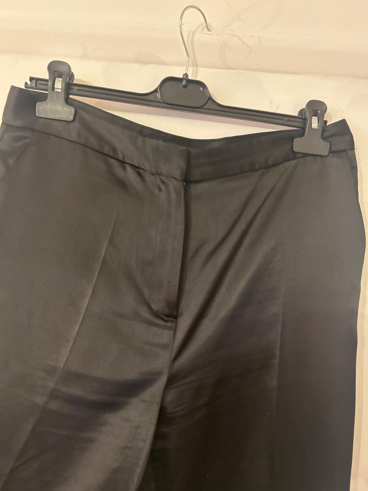 STRAIGHT SATIN TROUSERS