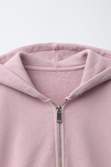GARMENT DYED HOODIE - Pink by Zara - Image 2