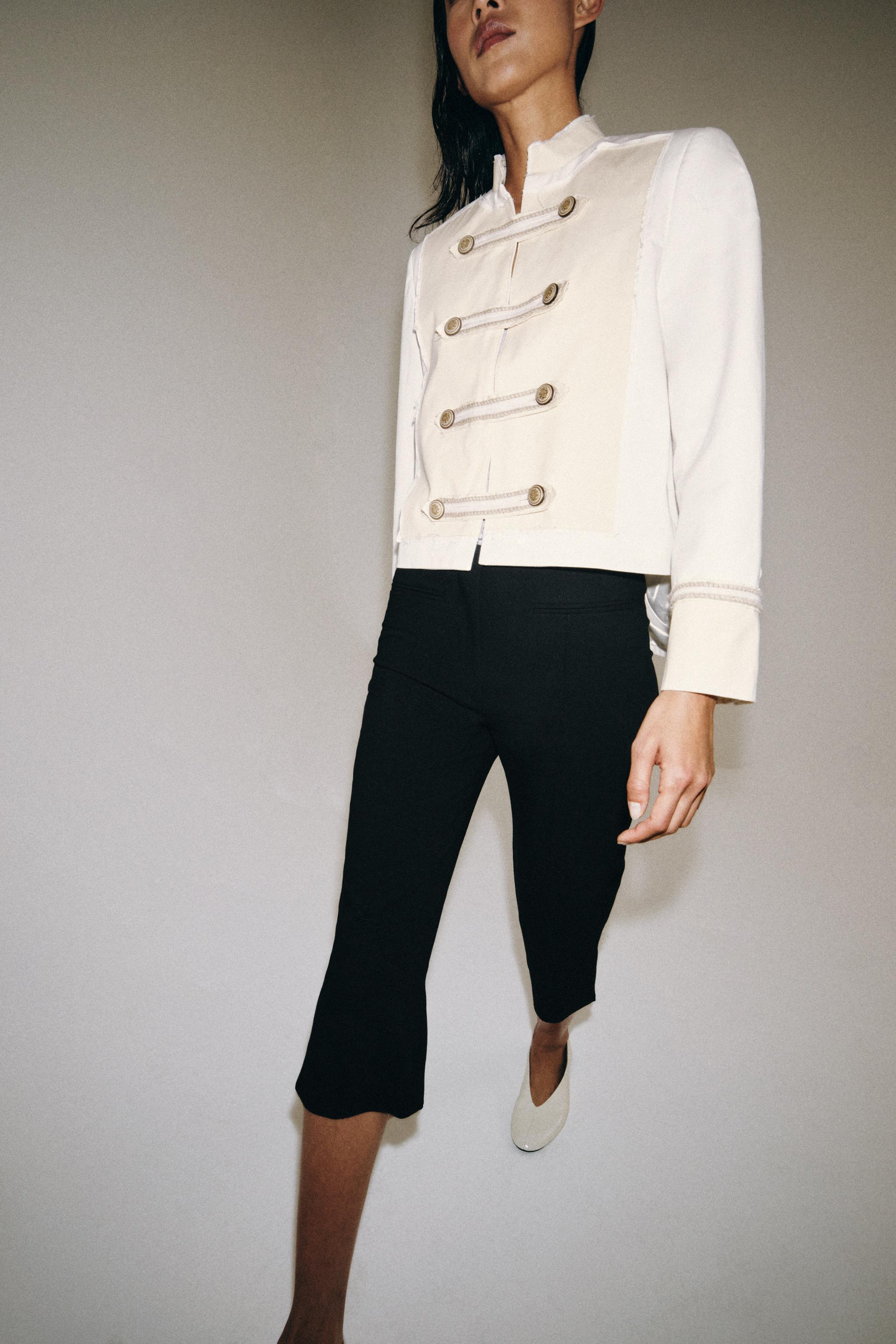 Женские брюки Zara ZW COLLECTION CAPRI PANTS — фото 3