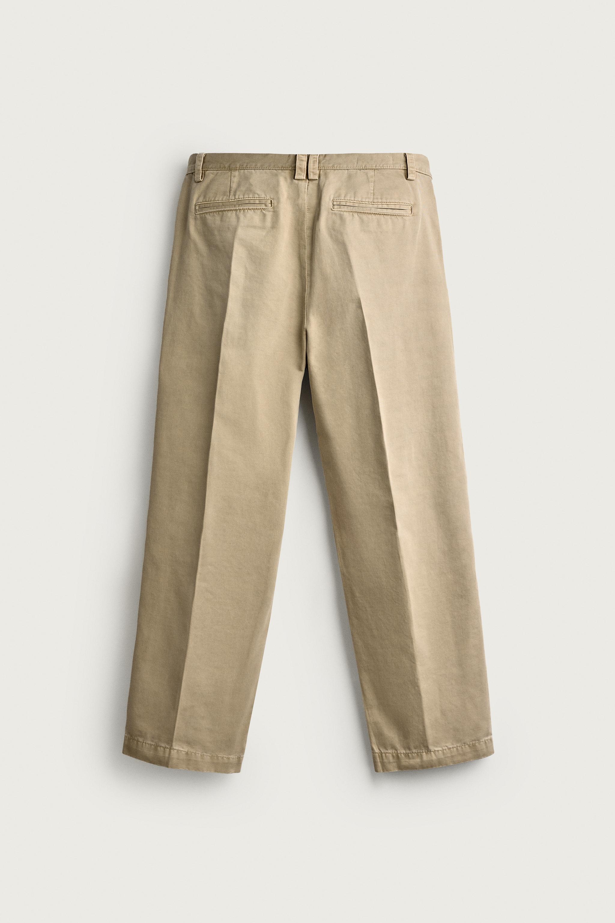 RELAXED-FIT WASHED CHINO PANTS