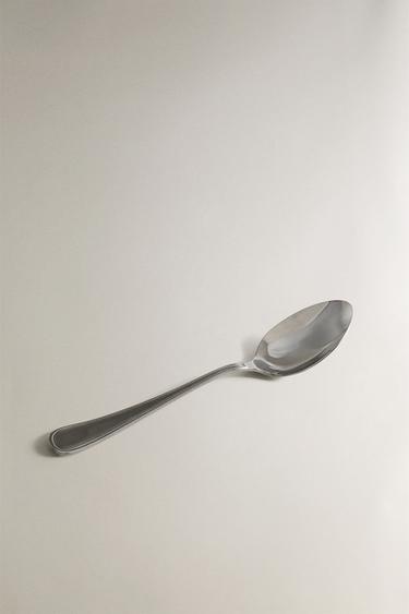 SHINY STEEL SERVING SPOON - Steel by Zara - Image 1