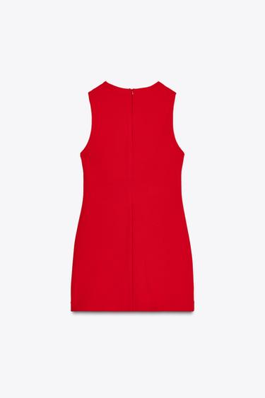 SHORT DRESS - Intense red by Zara