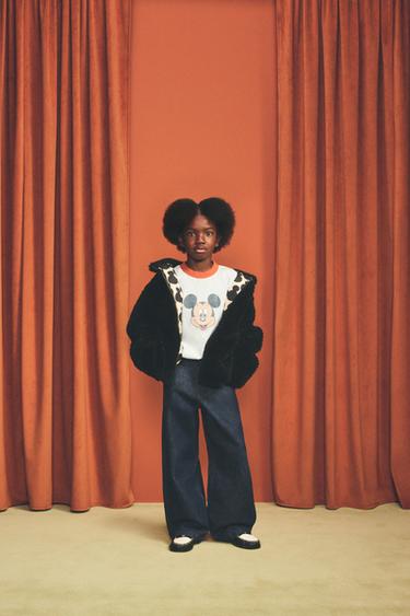 Zara 7-14 歲/HARRY LAMBERT FOR ZARA X DISNEY 米老鼠 T 恤 - 淡藍色