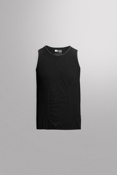 CYCLING TANK TOP X O GRAN CAMIÑO - Black by Zara