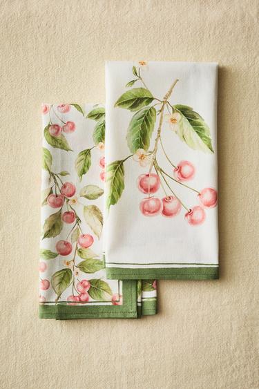 LOT PAÑOS COCINA COTON CÈDRE (LOT DE 2) - Rouge de Zara - Image 6