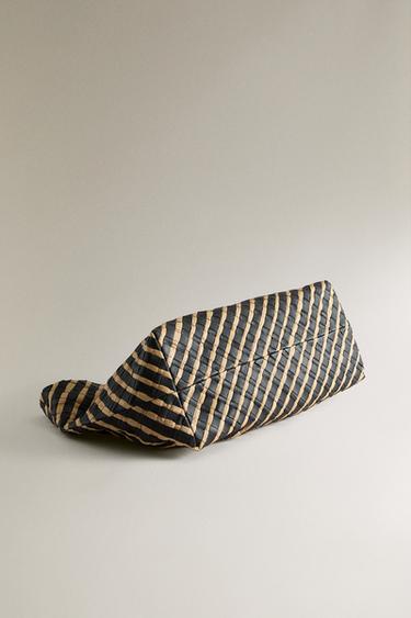 CLUTCH EN CUIR TRESSÉ - Bicolore de Zara - Image 3