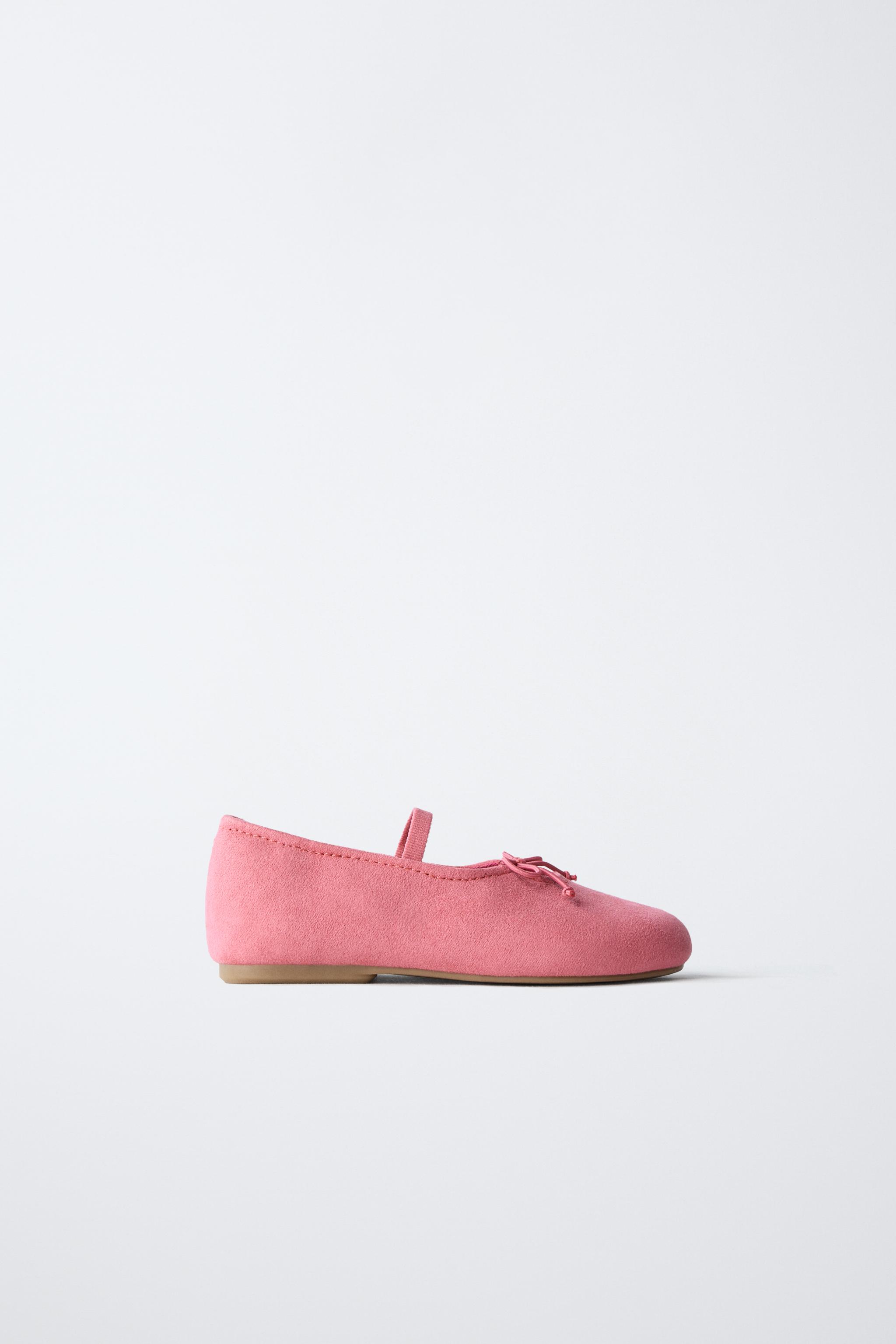 SAPATILHA COM LAÇO Rosa ZARA Brasil - Main Image