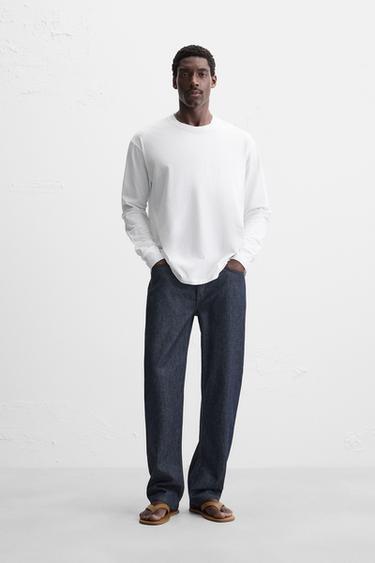 T-SHIRT MIT LANGEN ÄRMELN - Weiß von Zara - Bild 0