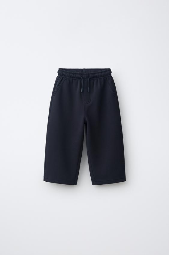 PLAIN COMFORT TROUSERS - Navy blue by Zara - Image 0