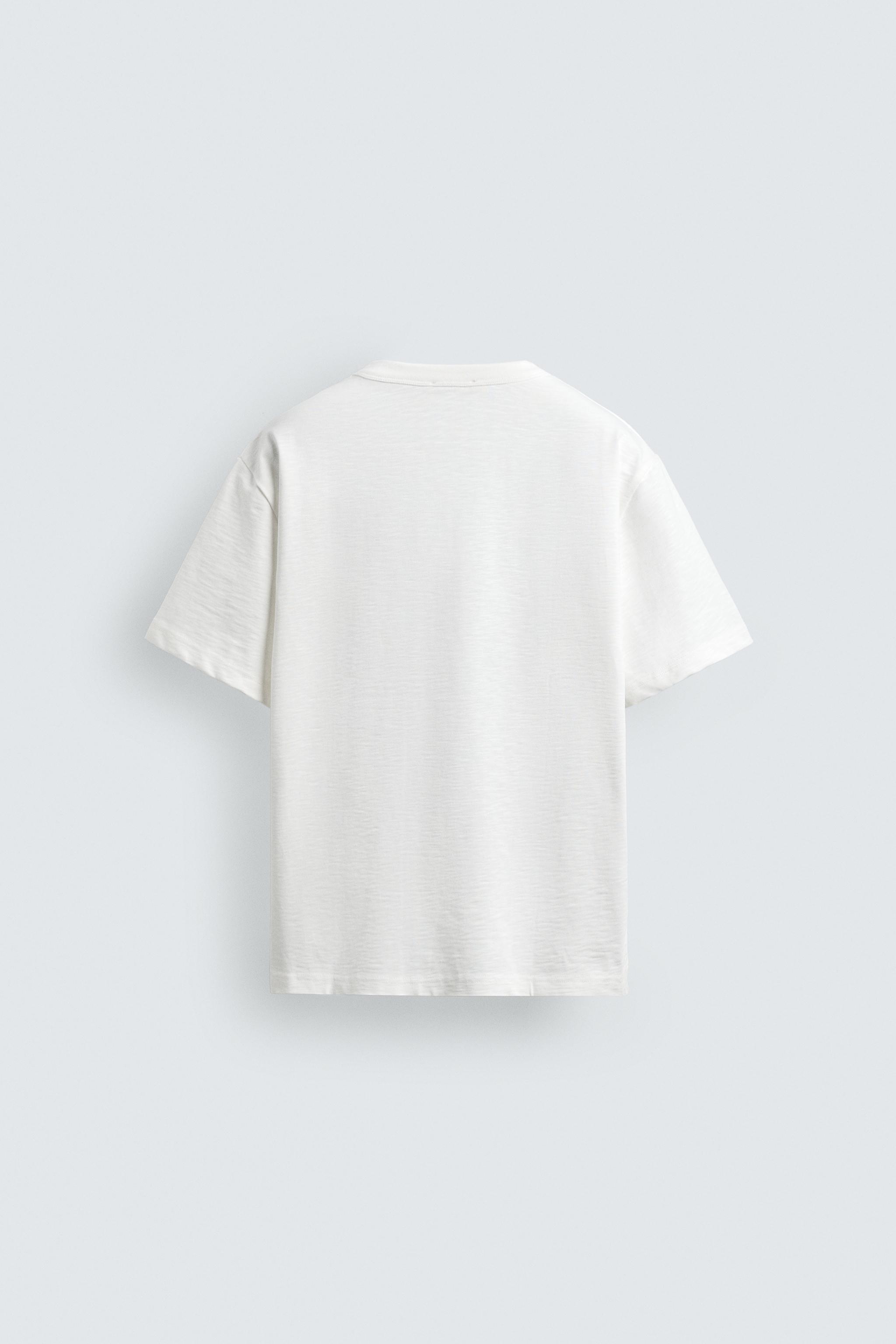 T-SHIRT RELAXED FIT TEXTURE FLAMMÉE
