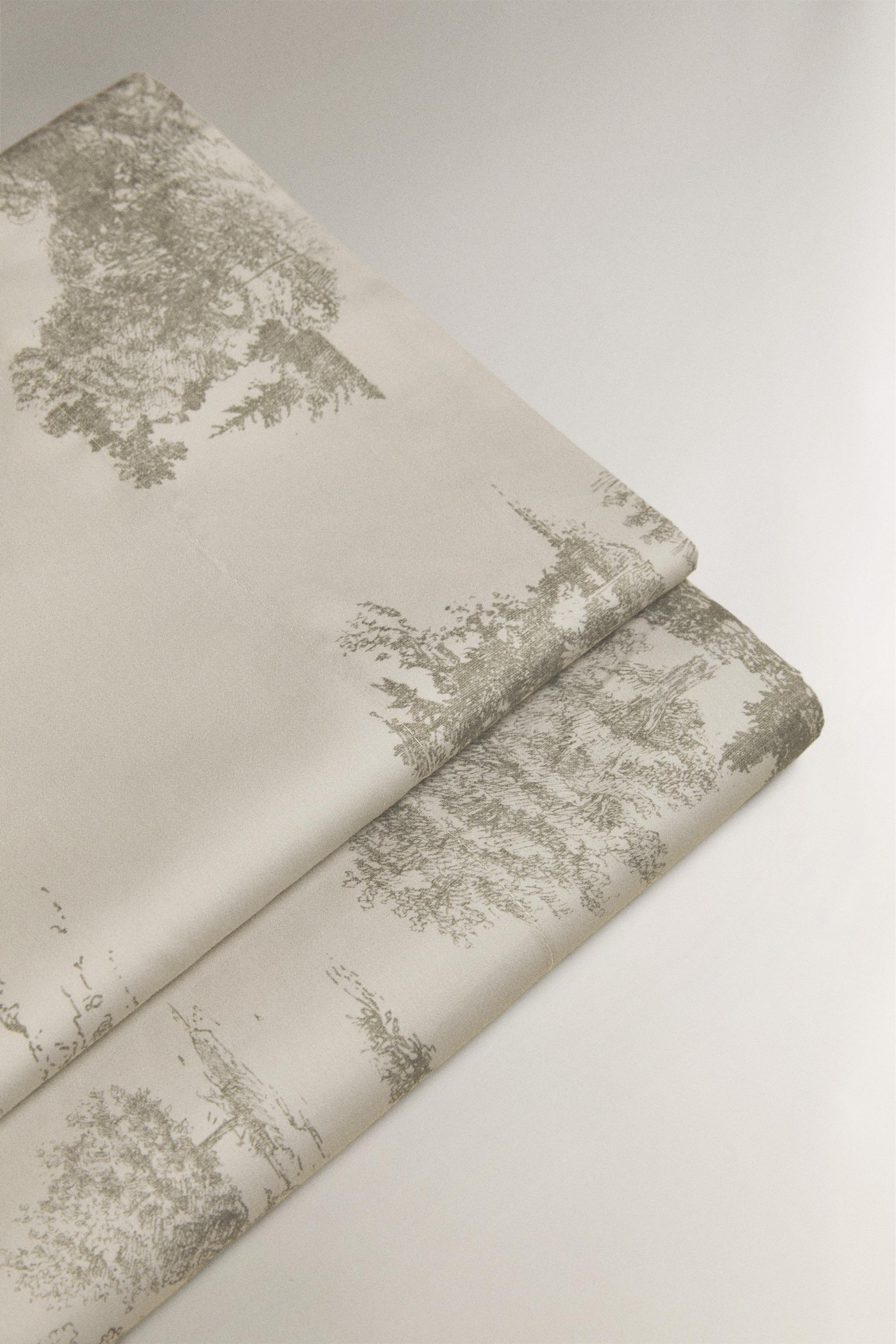 TOILE DE JOUY SATEEN FLAT SHEET
