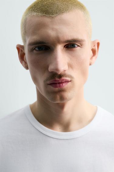 REGULAR FIT T-SHIRT - White by Zara - Image 5