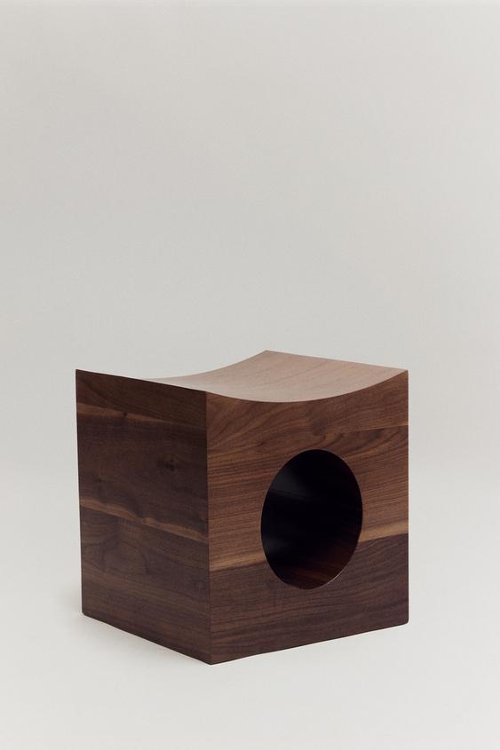 THE QUBIT STOOL - Brown by Zara - Image 0