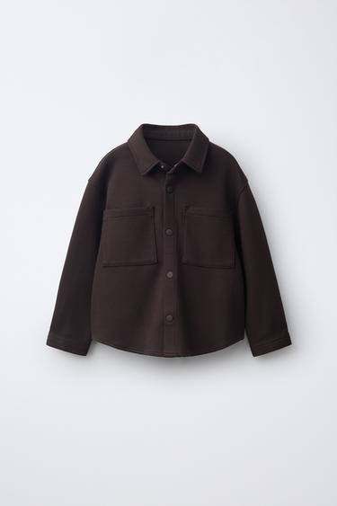 COMFORT OVERSHIRT WITH POCKETS - Brown by Zara