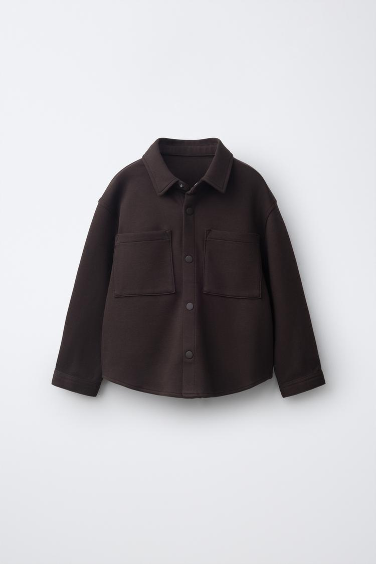 COMFORT POCKET OVERSHIRT — Brown