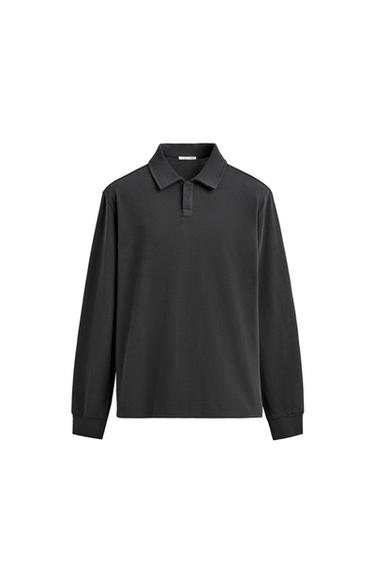 REGULAR FIT POLO SHIRT - Dark navy by Zara