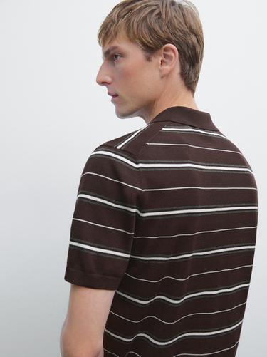 Polo punto rayas 100% algodón - TYEFUXIA de Zara