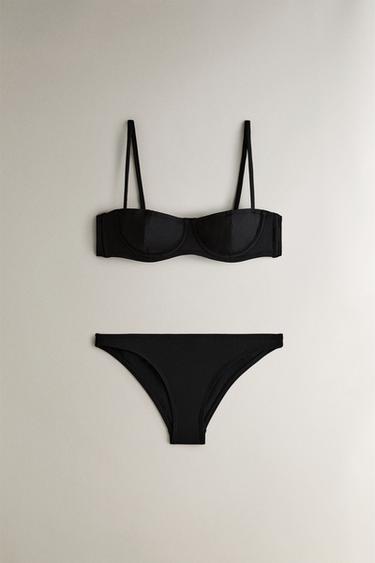 HAUT DE BIKINI PLAGE À ARMATURES - Noir de Zara - Image 3