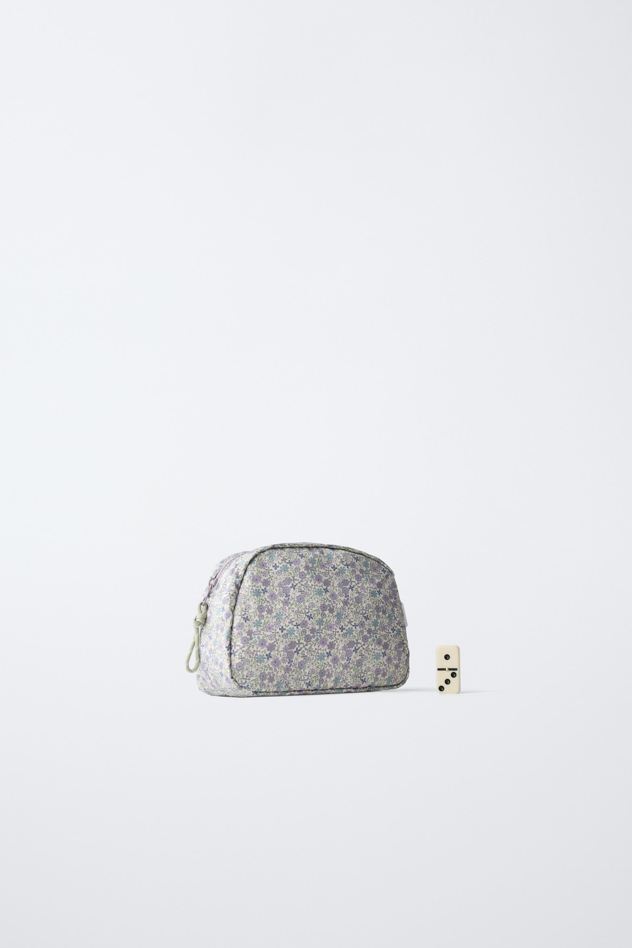 FLORAL TRAVEL TOILETRY BAG