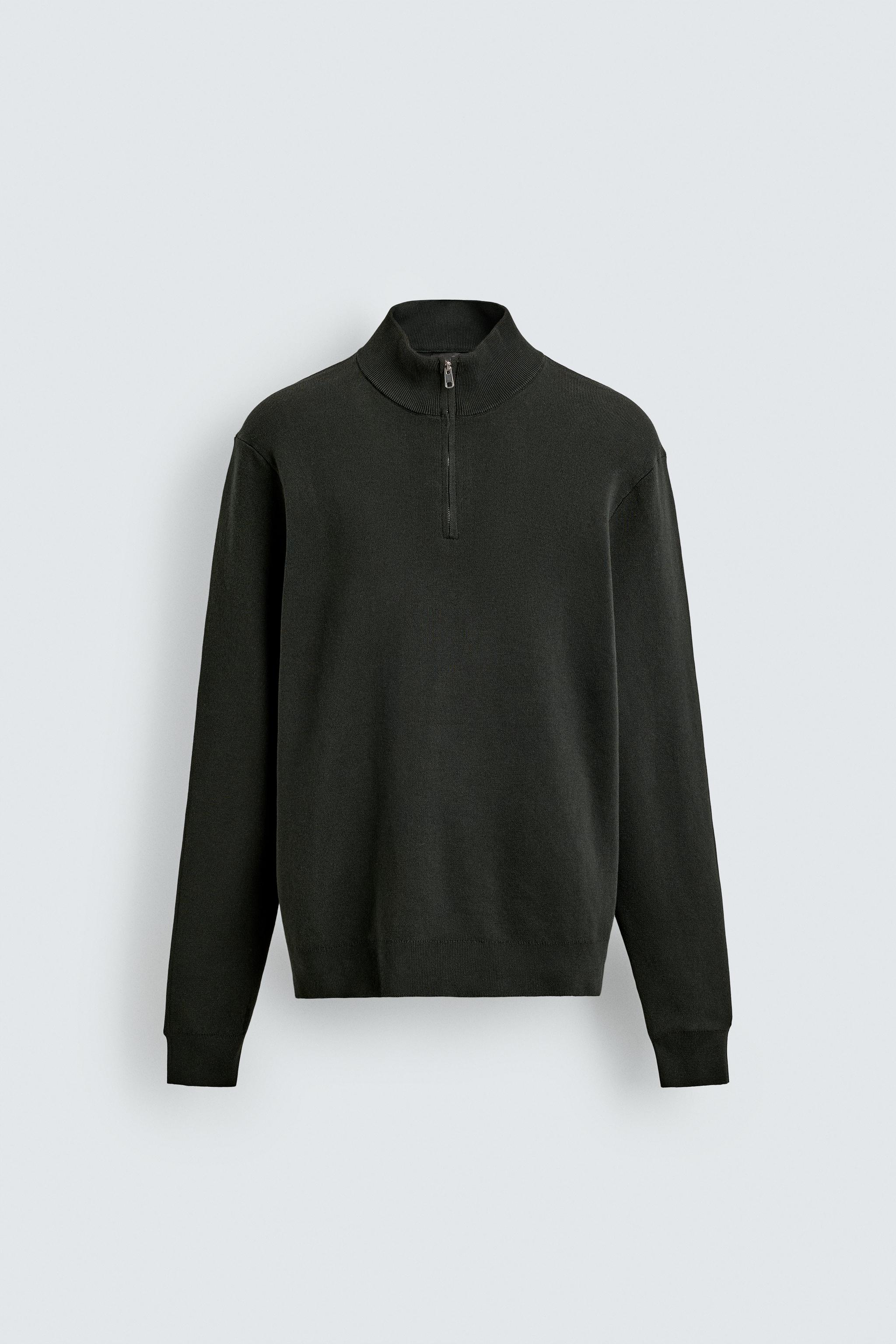 PULL EN COTON À COL ZIPPÉ