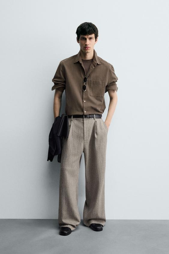 Pantalones Remangados Pantalon Arriba Del Tobillo Hombre