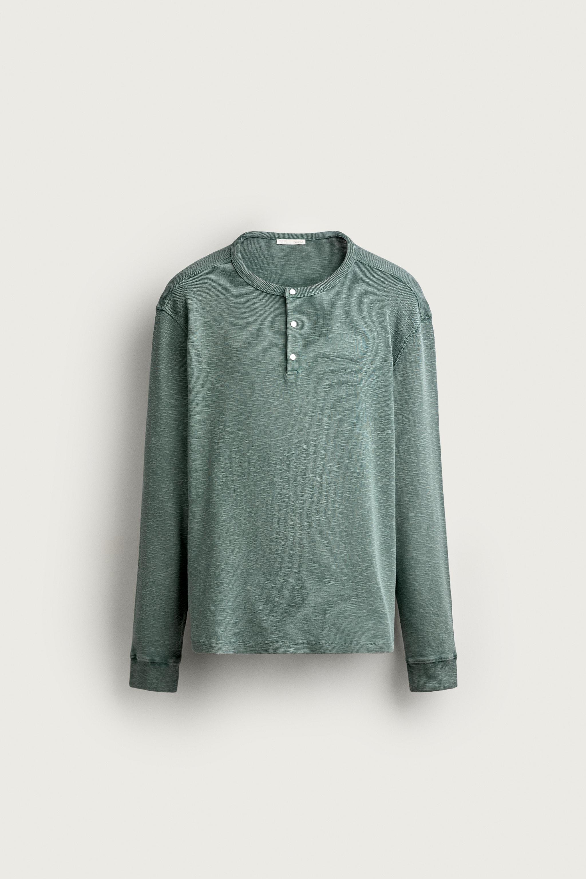 RELAXED-FIT HENLEY T-SHIRT