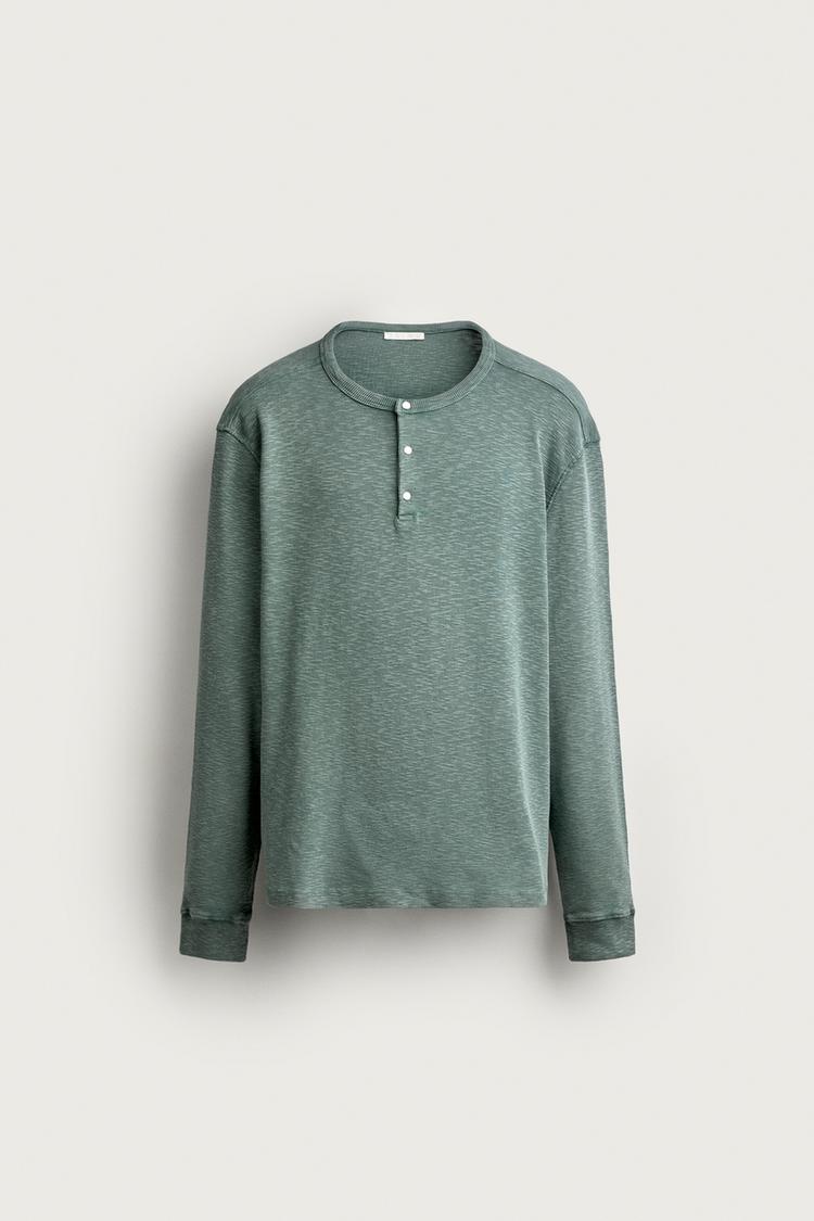 Relaxed fit Henley T-shirt